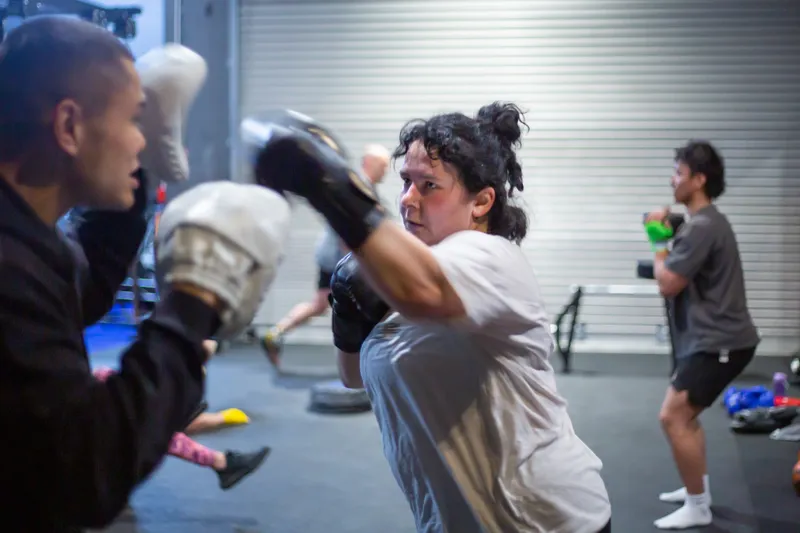 Boxing training area